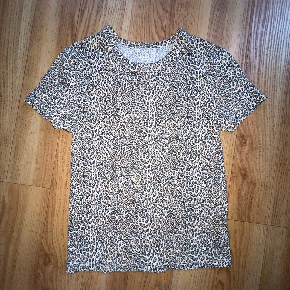 American Eagle Animal Print Baby Tee